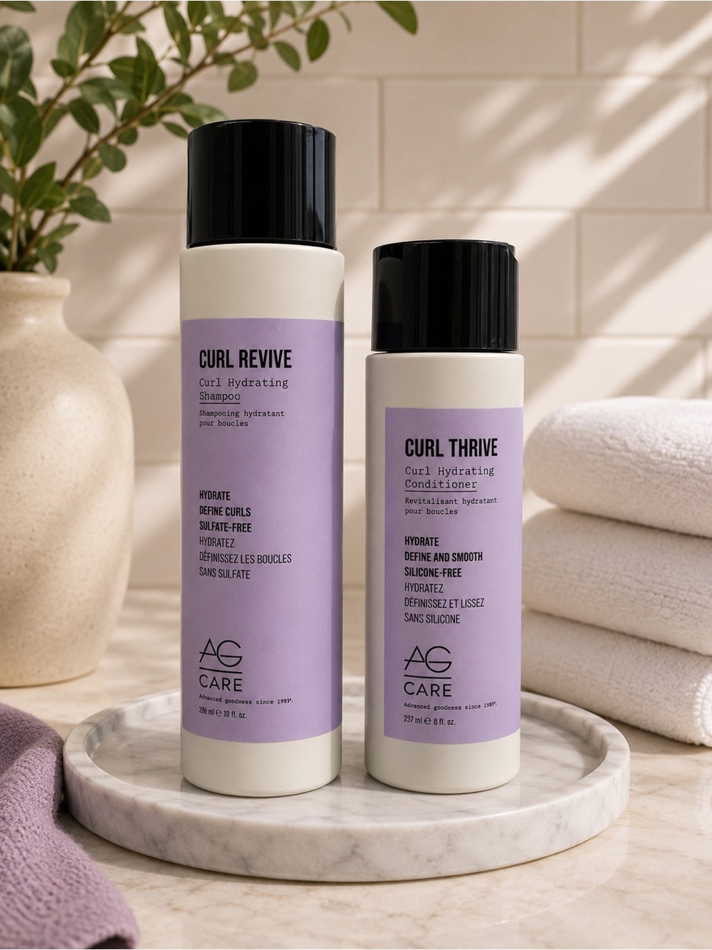 AG Care Curl Revive & Curl Thrive Hydrating Curl Care Duo Set